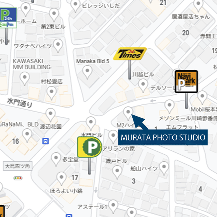 アクセス 近隣のパーキング地図